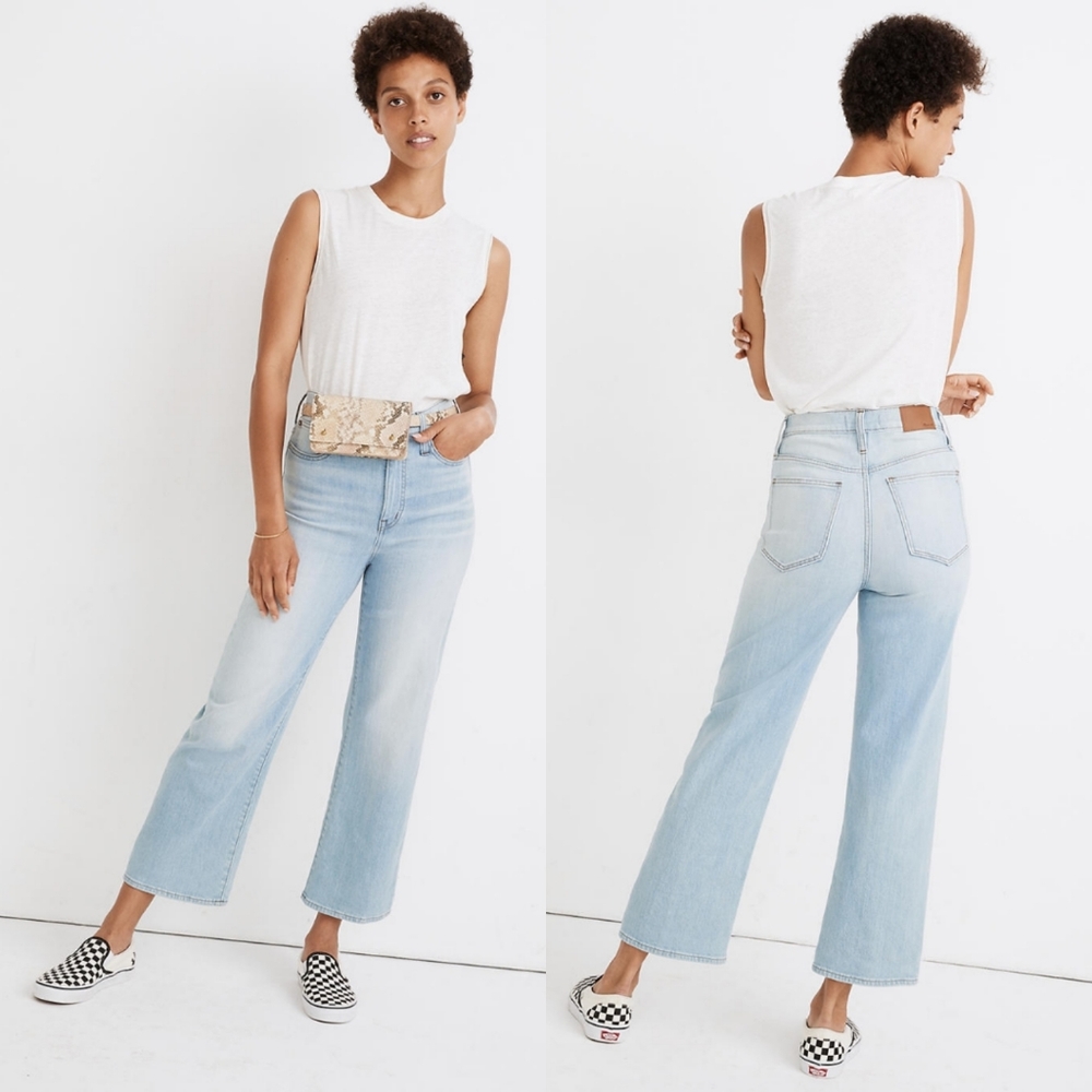 Madewell | NWT Slim Wide Leg Cropped Jeans